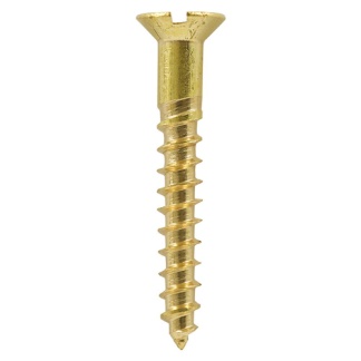 4 x 1/2 Brass Timber Slot CSK Screws 200 pcs