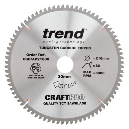 216 x 80  x 30mm CSB/AP21680 - Craft saw blade