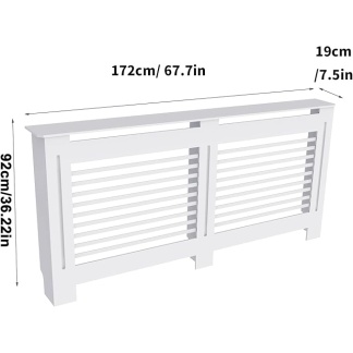 92 cm FATIVO High Radiator Cover Wood Cabinet