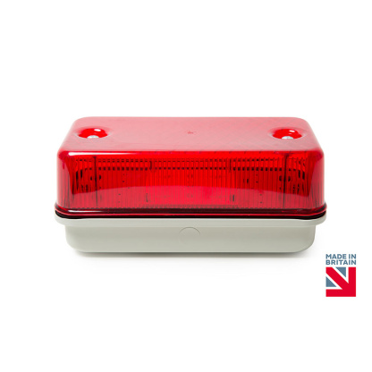 Battery Powered Bulkhead Light Red