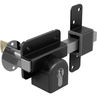 GateMate Long Throw Gate Lock 1490096, Euro Profile Keyed Both Sides Gate Lock