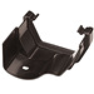 Square-line to Ogee Gutter Adaptor Right Hand in Black
