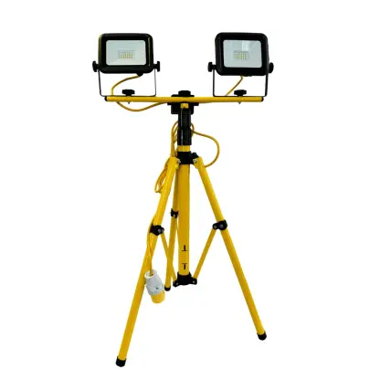 110V LED Telescopic Dual Head Tripod Uplight 5m 16amp