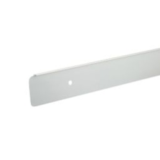 Unika worktop edging end cap Brushed Silver 630 x 40mm