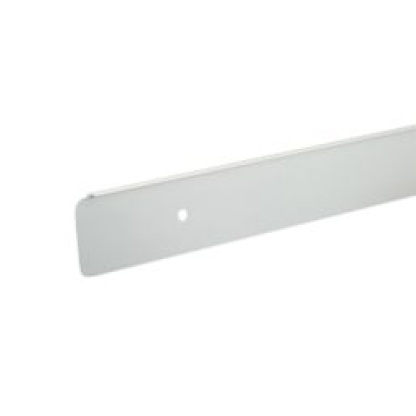 Unika worktop edging end cap Brushed Silver 630 x 40mm