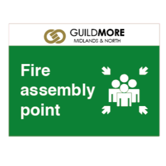 *Branded* Fire assembly point sign A3