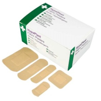 Box Of Assorted Fabric Plasters